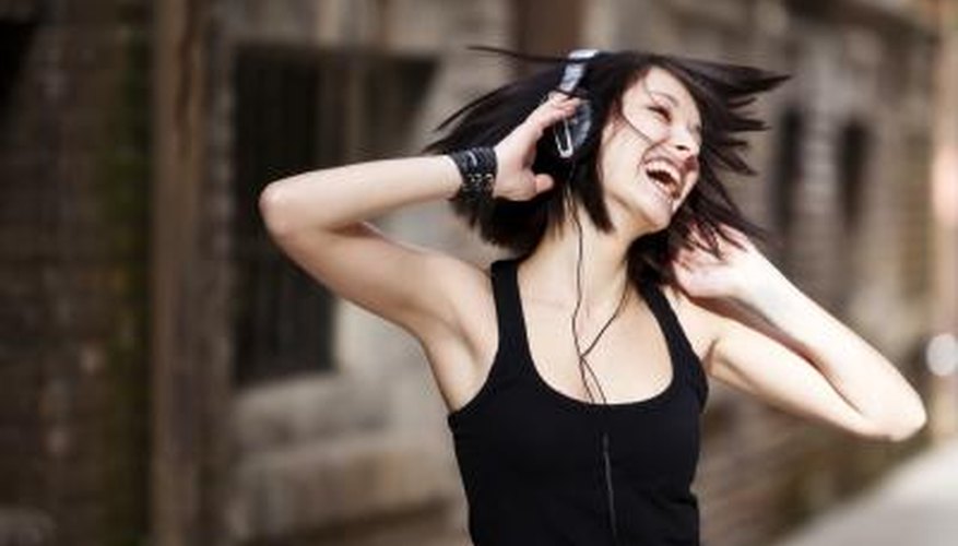 Heart rate accelerates or decelerates to mirror the tempo of a song. Heart rate accelerates or decelerates to mirror the tempo of a song.