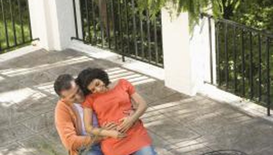 Putting plants around your patio can make it feel more inviting. Putting plants around your patio can make it feel more inviting.