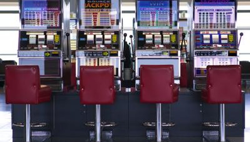 Slot machines inside airport terminal Slot machines inside airport terminal