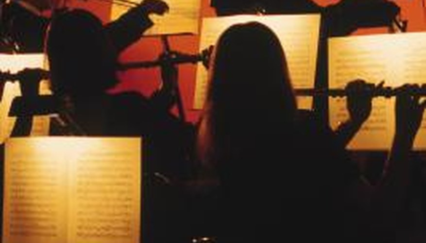 Photo Credit: Comstock/Comstock/Getty Images Chamber orchestra play in smaller spaces.