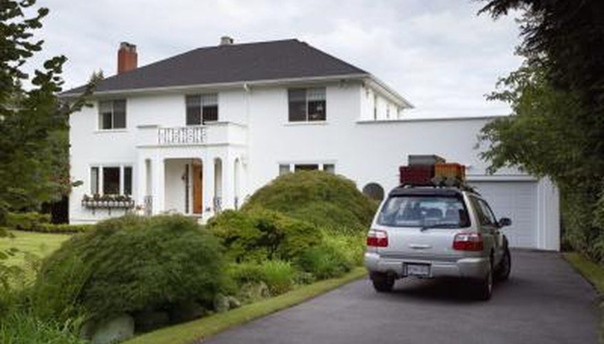 A driveway buffer protects surrounding areas. A driveway buffer protects surrounding areas.