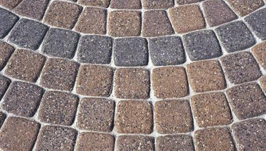 Bricks make good paving materials. Bricks make good paving materials.