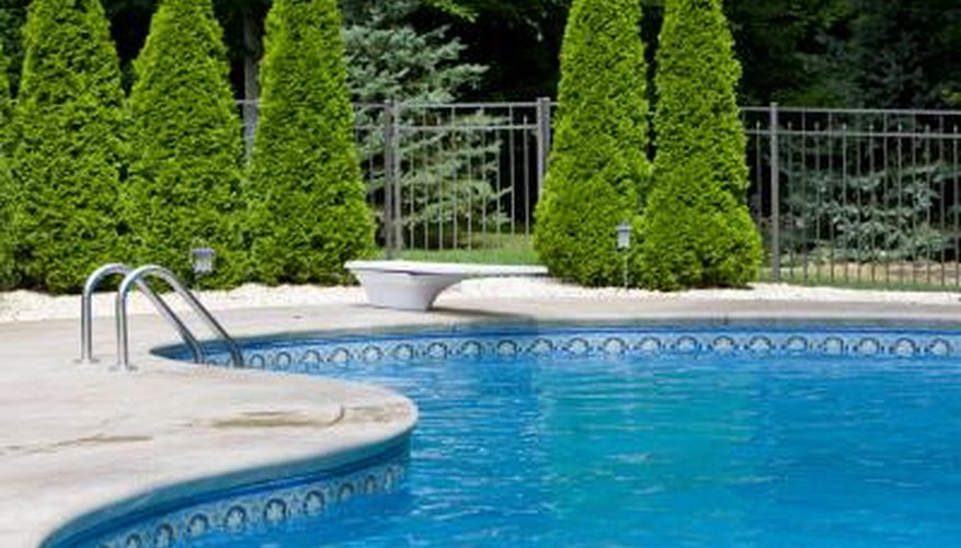 In-ground and above-ground pools have a filtration system to keep pools clean. In-ground and above-ground pools have a filtration system to keep pools clean.
