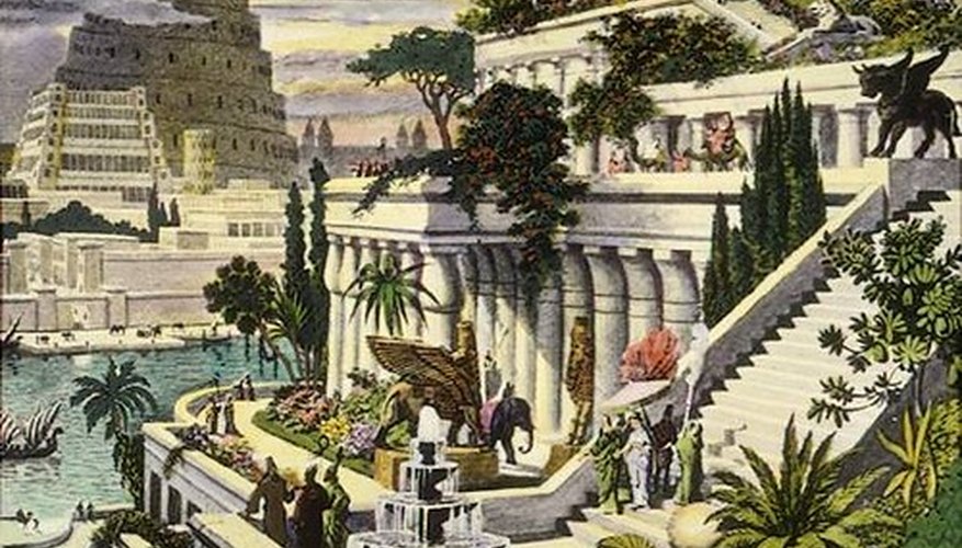 The Hanging Gardens of Babylon were one of the Seven Wonders of the Ancient World. The Hanging Gardens of Babylon were one of the Seven Wonders of the Ancient World.