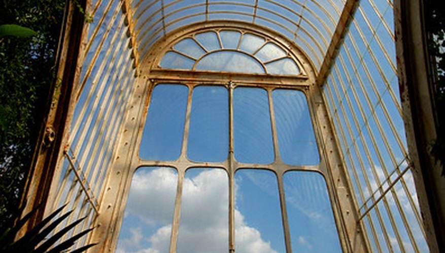 The Palm House at Kew Gardens in England. The Palm House at Kew Gardens in England.