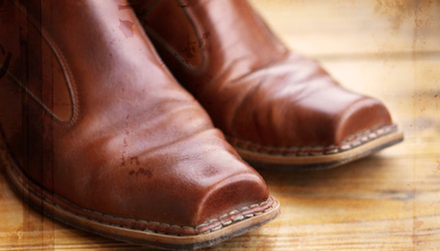 Make tight leather boots fit by adding an elastic gusset. Make tight leather boots fit by adding an elastic gusset.