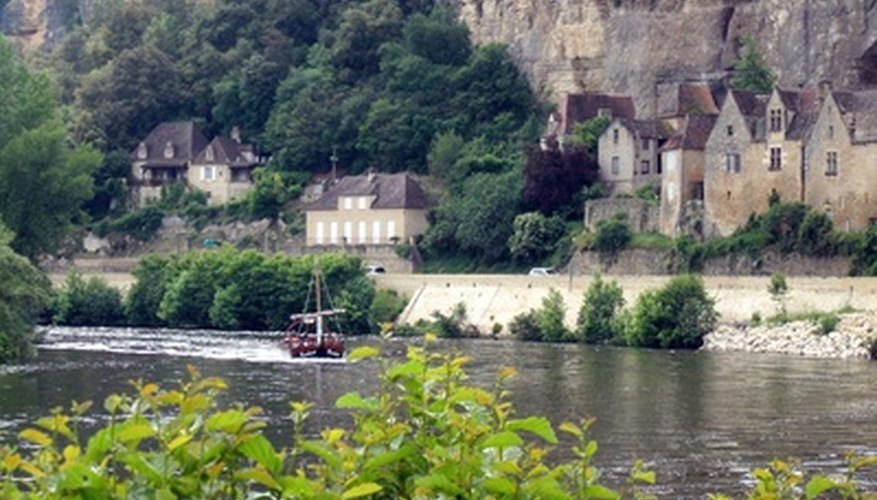 A Dordogne River landscape. A Dordogne River landscape.