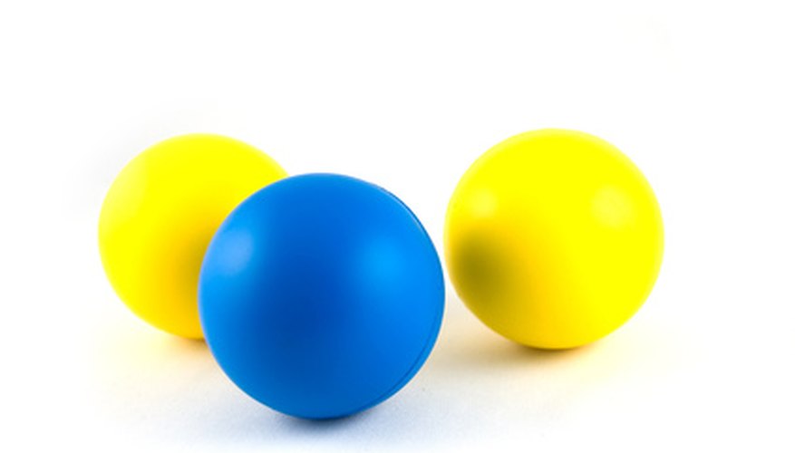 The elasticity of the rubber is key to a ball's bounciness. The elasticity of the rubber is key to a ball's bounciness.