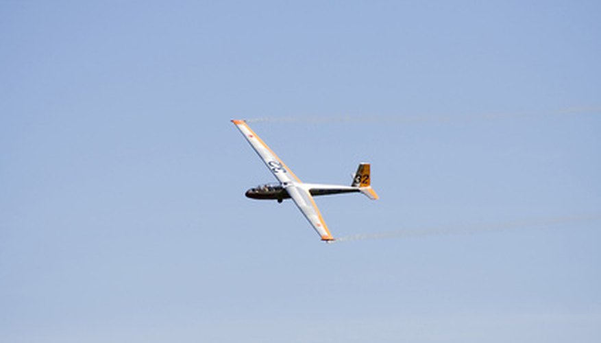 A glider in flight A glider in flight