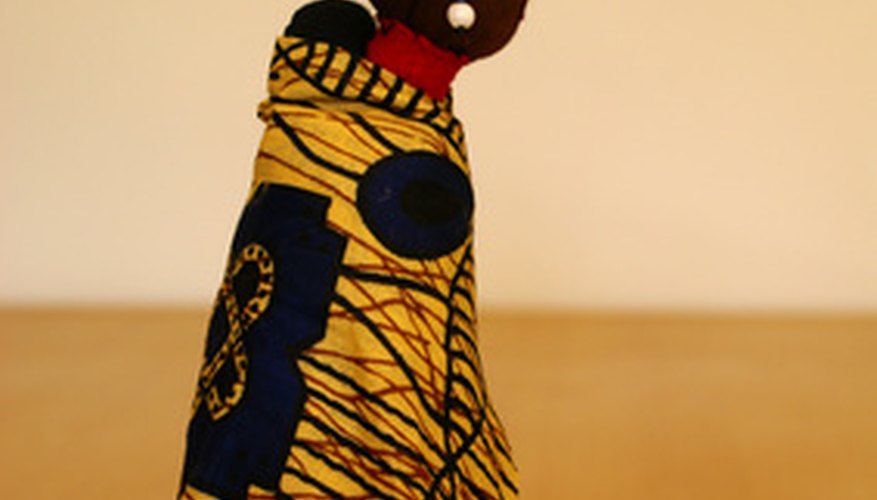 A cloth doll's face can be simple or complex. A cloth doll's face can be simple or complex.