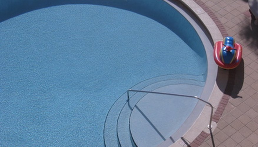 Stained pool surfaces can be reconditioned with epoxy swimming pool paint. Stained pool surfaces can be reconditioned with epoxy swimming pool paint.