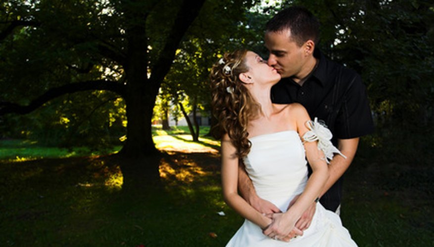 Parks provide beautiful backdrops for weddings. Parks provide beautiful backdrops for weddings.