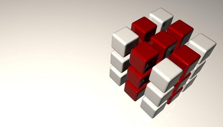 Form a cross like the one on the top of this cube. Form a cross like the one on the top of this cube.