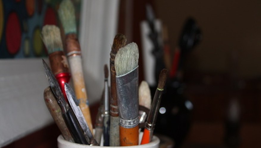 Use a glazing medium on your painting to create one of its many effects. Use a glazing medium on your painting to create one of its many effects.