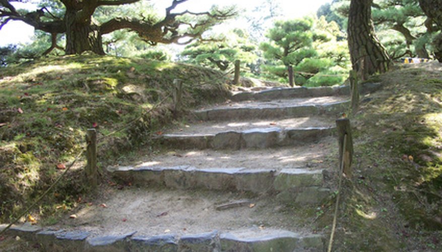Deep stone steps Deep stone steps