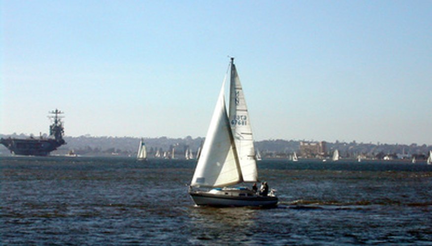 Rust stains are easily removed from sails. Rust stains are easily removed from sails.