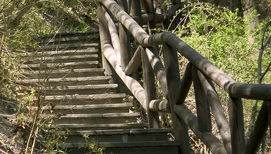 Rustic steps Rustic steps