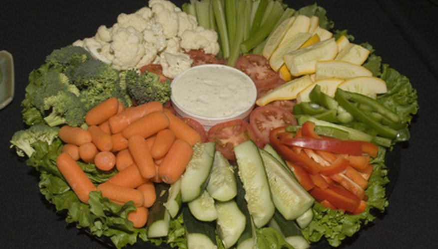 Serving fresh garden vegatables Serving fresh garden vegatables