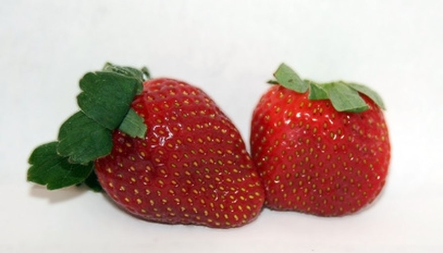 Strawberries grow well. Strawberries grow well.