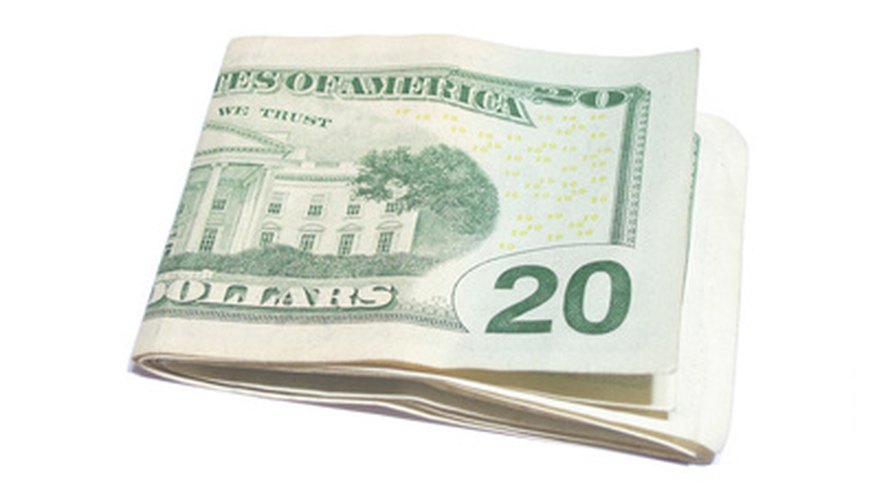 When folded properly, a $20 bill forms an interesting illusion. When folded properly, a $20 bill forms an interesting illusion.
