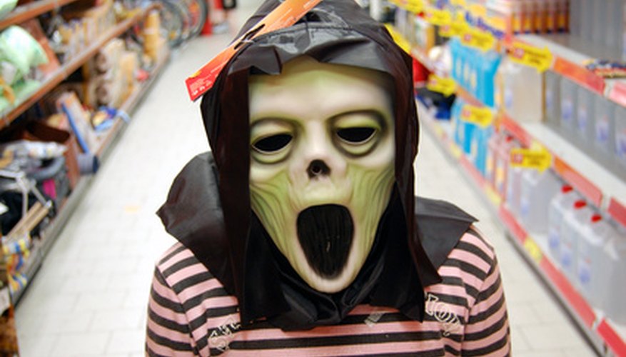 You can make your own creepy ghost mask this Halloween. You can make your own creepy ghost mask this Halloween.
