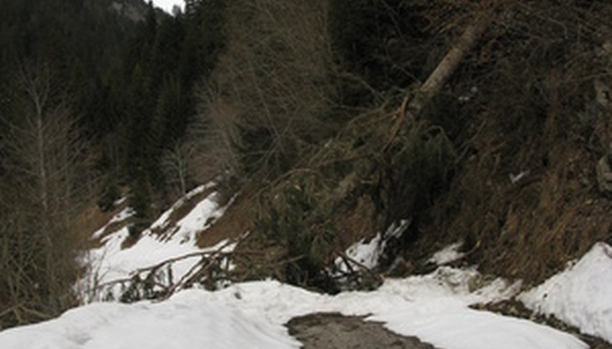 Soils with high plasticity are subject to landslides when saturated with water. Soils with high plasticity are subject to landslides when saturated with water.