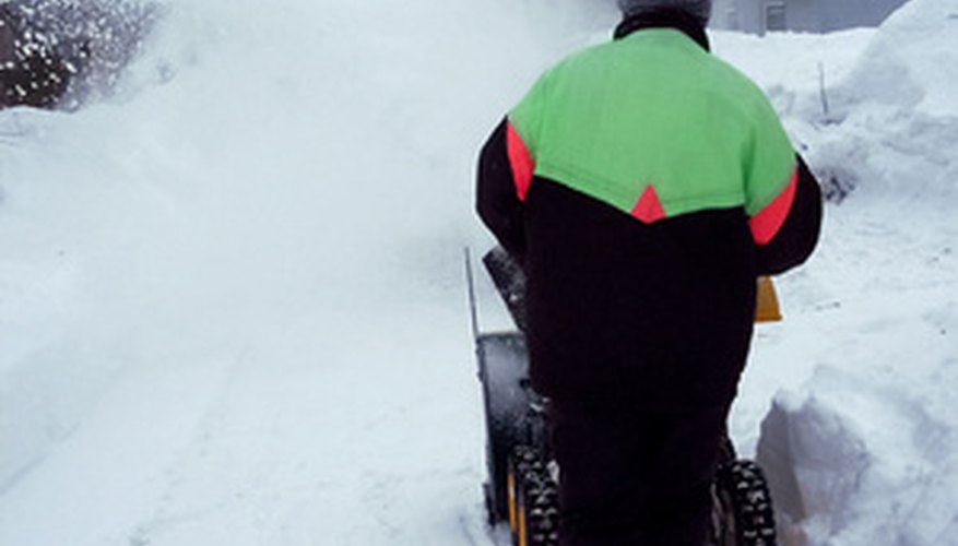 Some White lawn tractors convert to snow blowers in the winter. Some White lawn tractors convert to snow blowers in the winter.