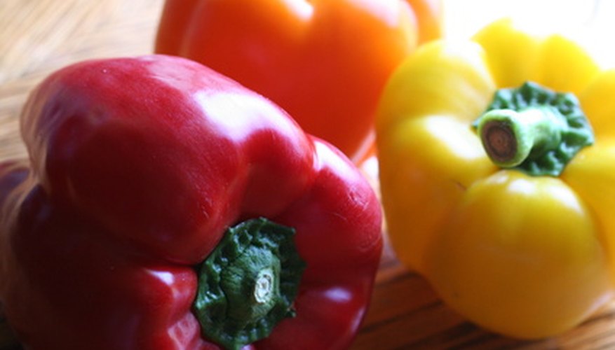 Sweet bell peppers need wet soil to thrive. Sweet bell peppers need wet soil to thrive.