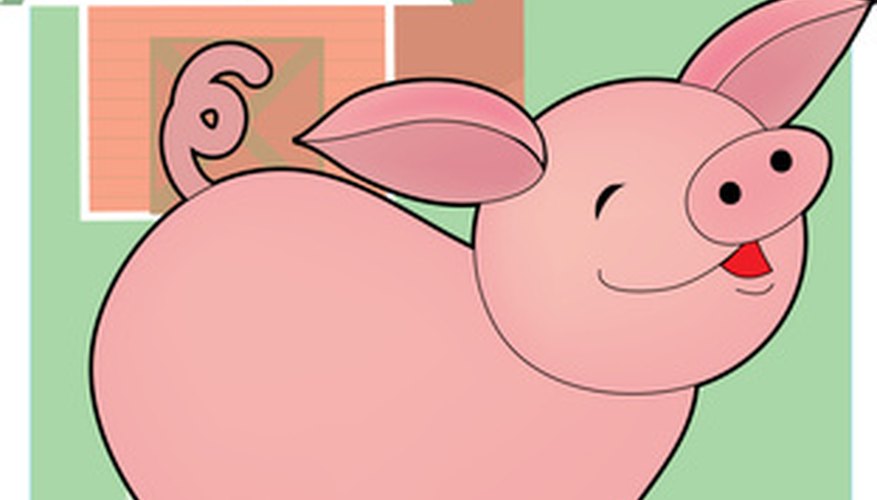 Make a pig mask for your child's Halloween costume. Make a pig mask for your child's Halloween costume.