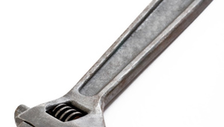 10-inch crescent - common tool for performing lawn mower maintenance 10-inch crescent - common tool for performing lawn mower maintenance