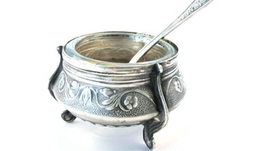 Silverplate is less expensive to produce than sterling silver. Silverplate is less expensive to produce than sterling silver.