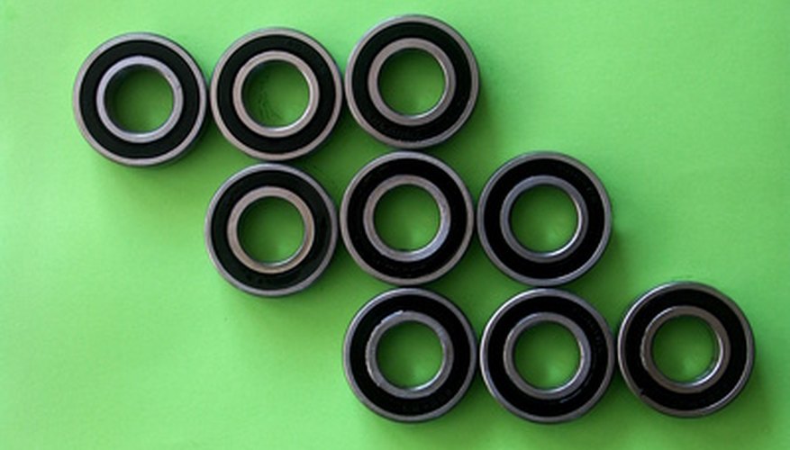 Use a ruler to determine ball bearing size. Use a ruler to determine ball bearing size.
