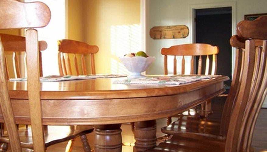 A kitchen table works well if you don't have a designated sewing table. A kitchen table works well if you don't have a designated sewing table.