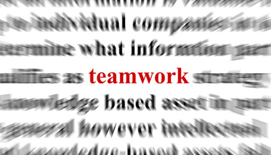 Teamwork must by nurtured by the team leaders. Teamwork must by nurtured by the team leaders.