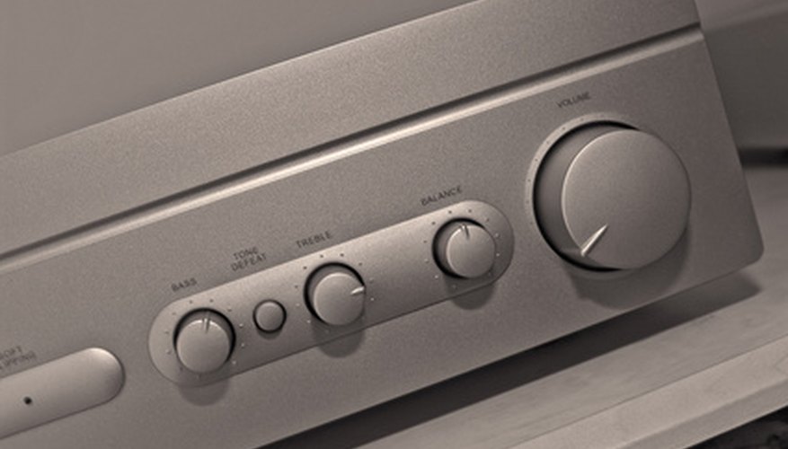 The power amp in a home stereo supplies power to the speakers. The power amp in a home stereo supplies power to the speakers.