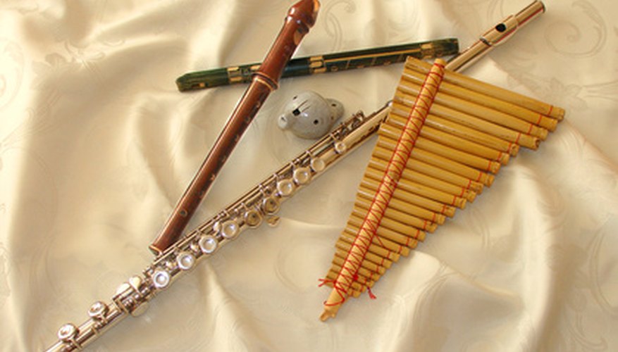 Many styles of flutes Many styles of flutes