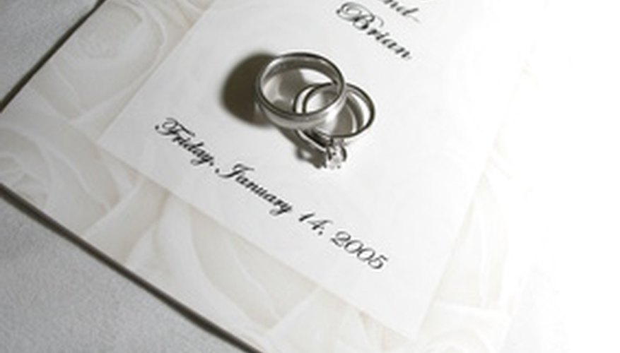 Wedding programs can make a nice keepsake for you and your guests. Wedding programs can make a nice keepsake for you and your guests.