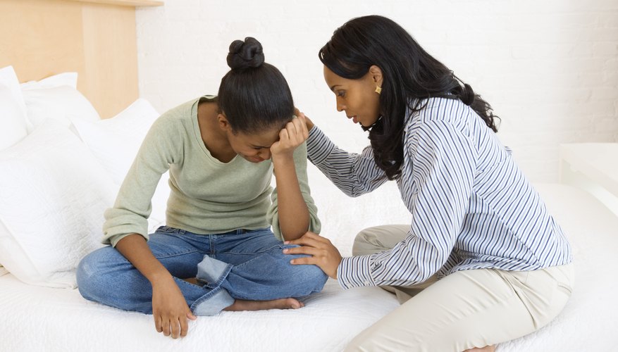 Validating your teenager's feelings can help ease her heartbreak. Validating your teenager's feelings can help ease her heartbreak.