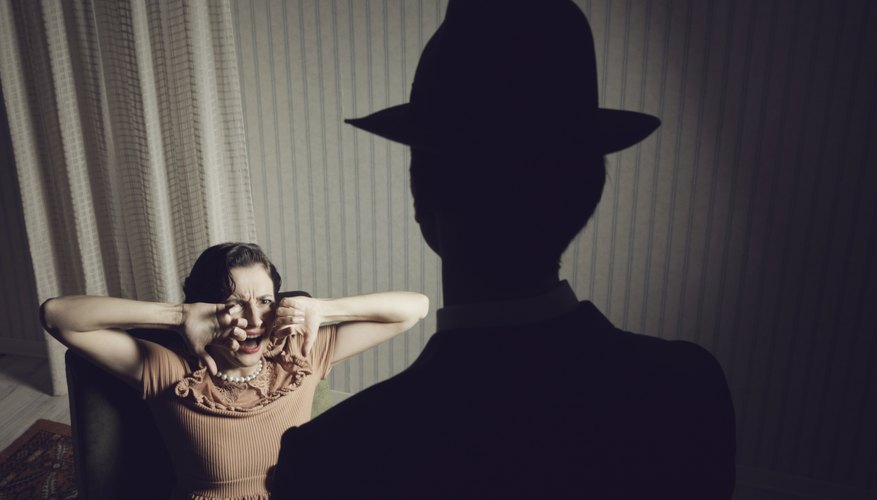 Two actors perform a scene. Two actors perform a scene.