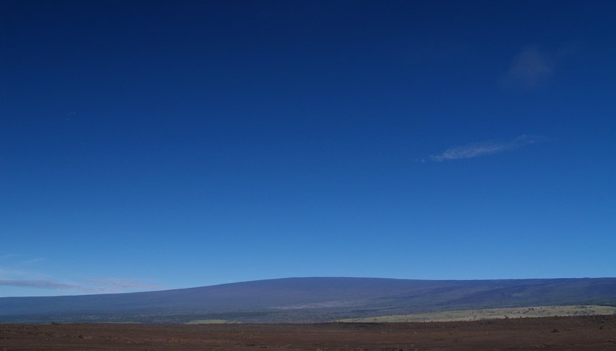 Mauna Loa and blue sky. Mauna Loa and blue sky.
