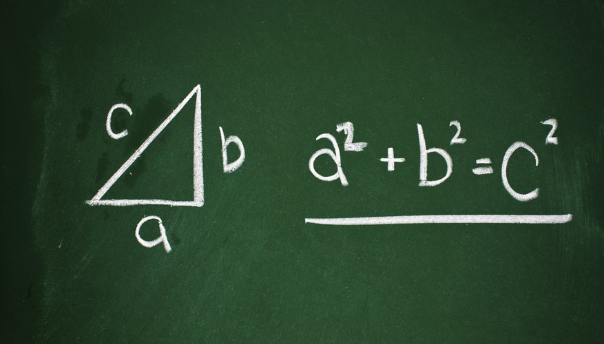The Pythagorean theorem applies to right triangles only. The Pythagorean theorem applies to right triangles only.