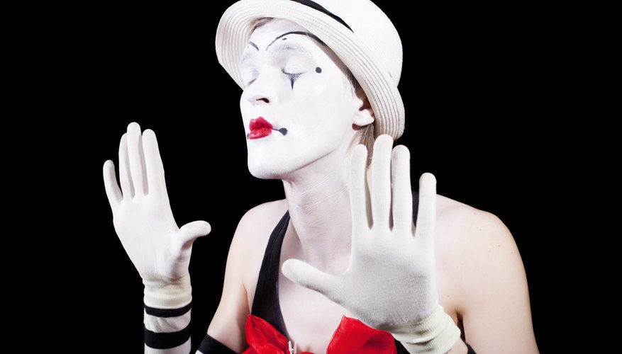 Photo Credit: korionov/iStock/Getty Images Mime with eyes closed