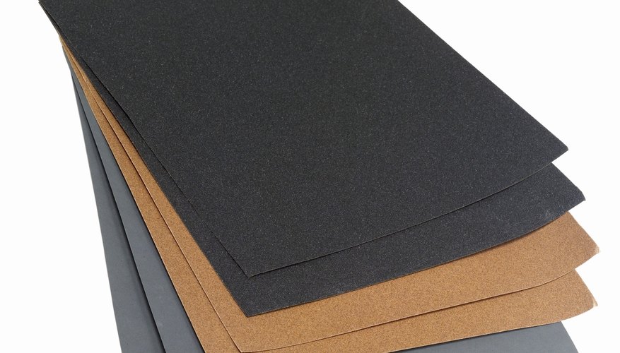 Ensure you get fine grit sandpaper because grit will be too abrasive. Ensure you get fine grit sandpaper because grit will be too abrasive.