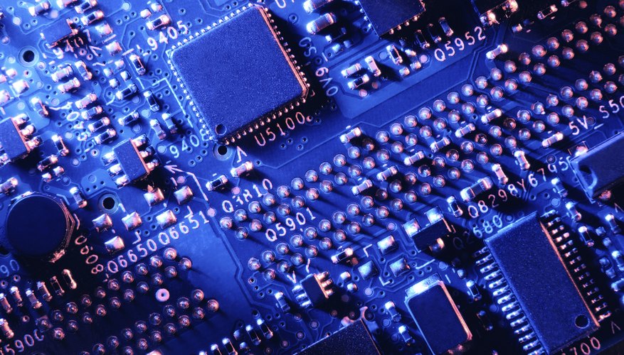 Close-up of LED circuit board. Close-up of LED circuit board.