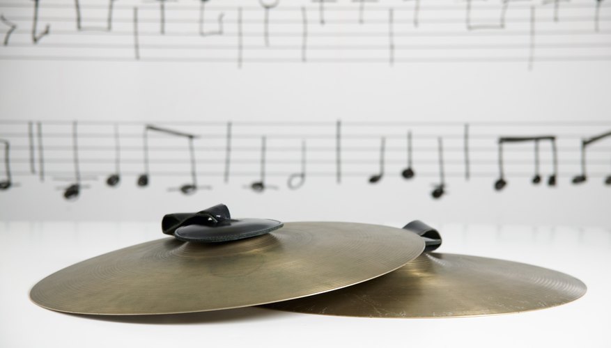 Cymbals have a gentle dome-shaped curve. Cymbals have a gentle dome-shaped curve.