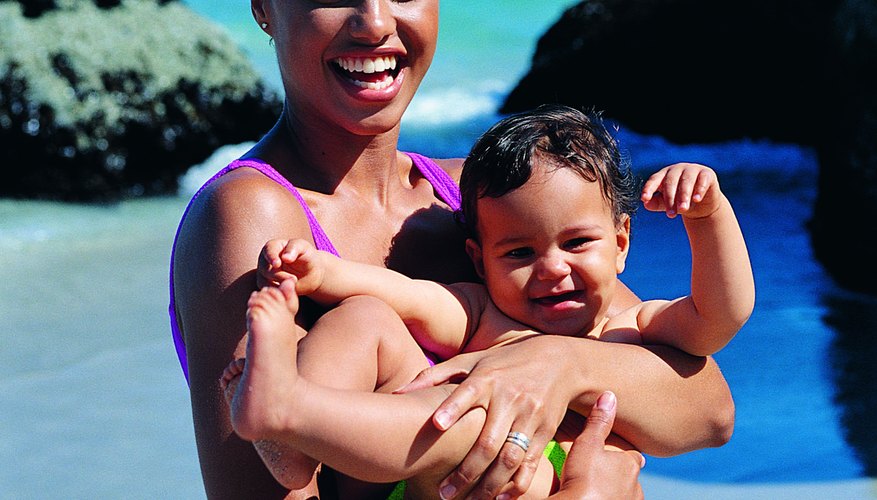 Most babies love being outside during the summer. Most babies love being outside during the summer.