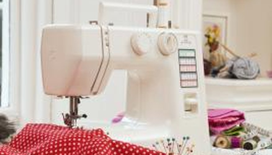 A multi-function sewing machine needs maintenance. A multi-function sewing machine needs maintenance.