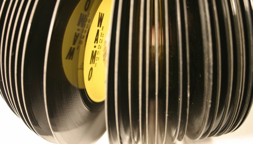 Photo Credit: Denise Scott-jackson/Hemera/Getty Images A stack of 45 rpm records