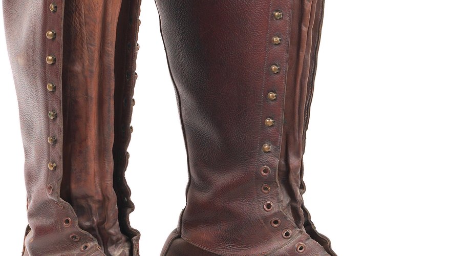 Grommets in boots allow laces to glide smoothly when tying them. Grommets in boots allow laces to glide smoothly when tying them.