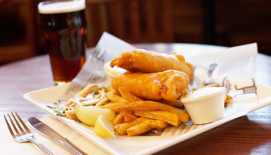 The Golden Bee features a typical English pub menu. The Golden Bee features a typical English pub menu.